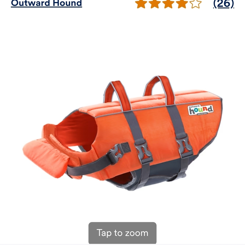 Outward Hound Vibrant Orange Pet Life Vest